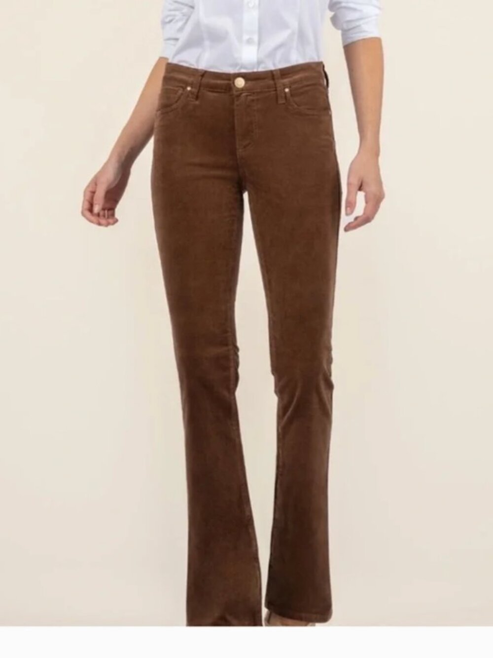 FALL CORDS-Sz 4: KAREN-Baby Boot Kut From the Kloth Corduroy, COGNAC